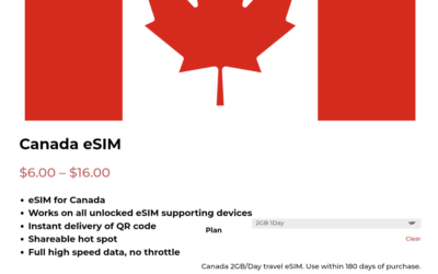 Canada eSIM: Easy and Reliable Travel Data